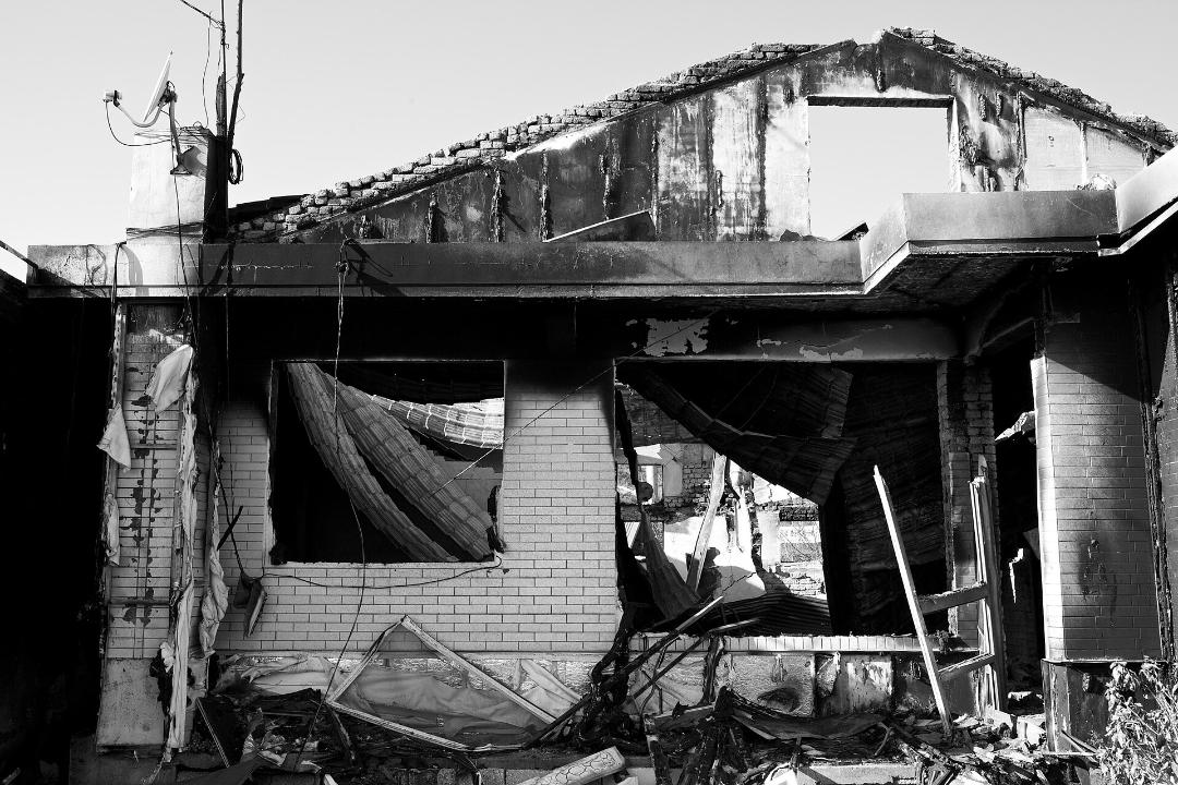 연평도 포격으로 파괴된 주택