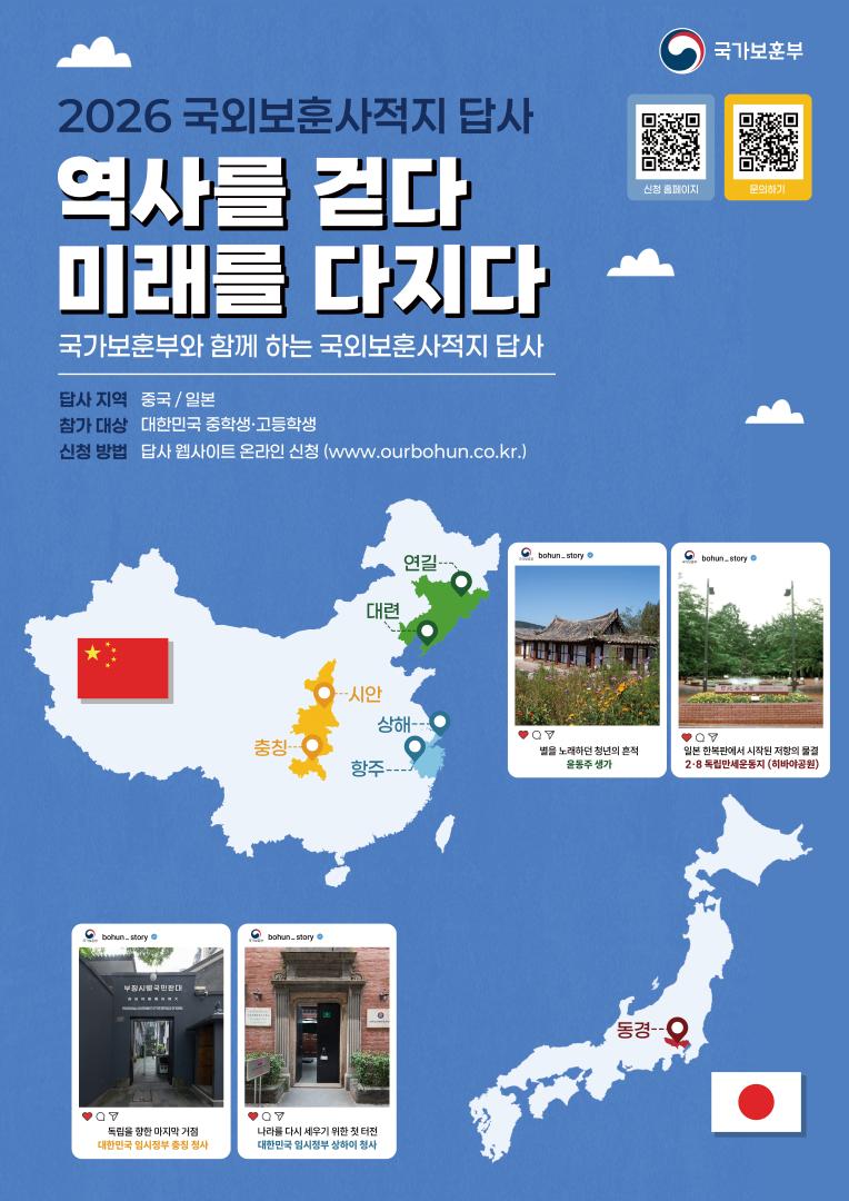 국외 보훈사적지 답사(청소년)